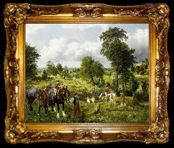 framed  George Willison garden of England, ta009-2